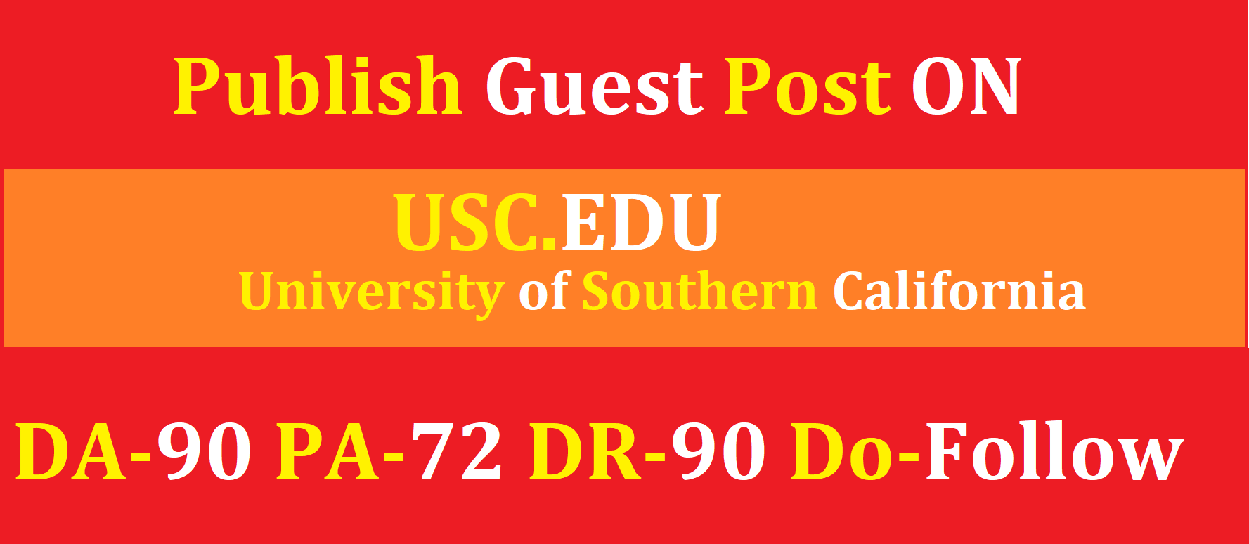 I will guest post on california edu university uscedu 
