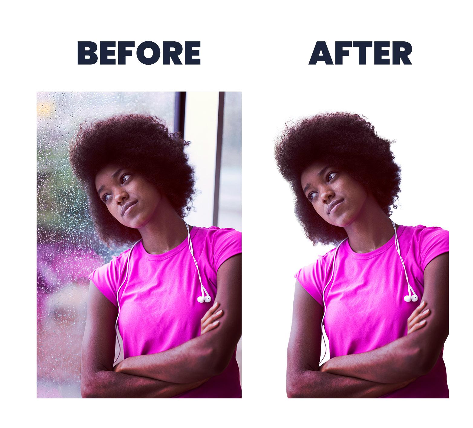 Remove background from your 2 photos