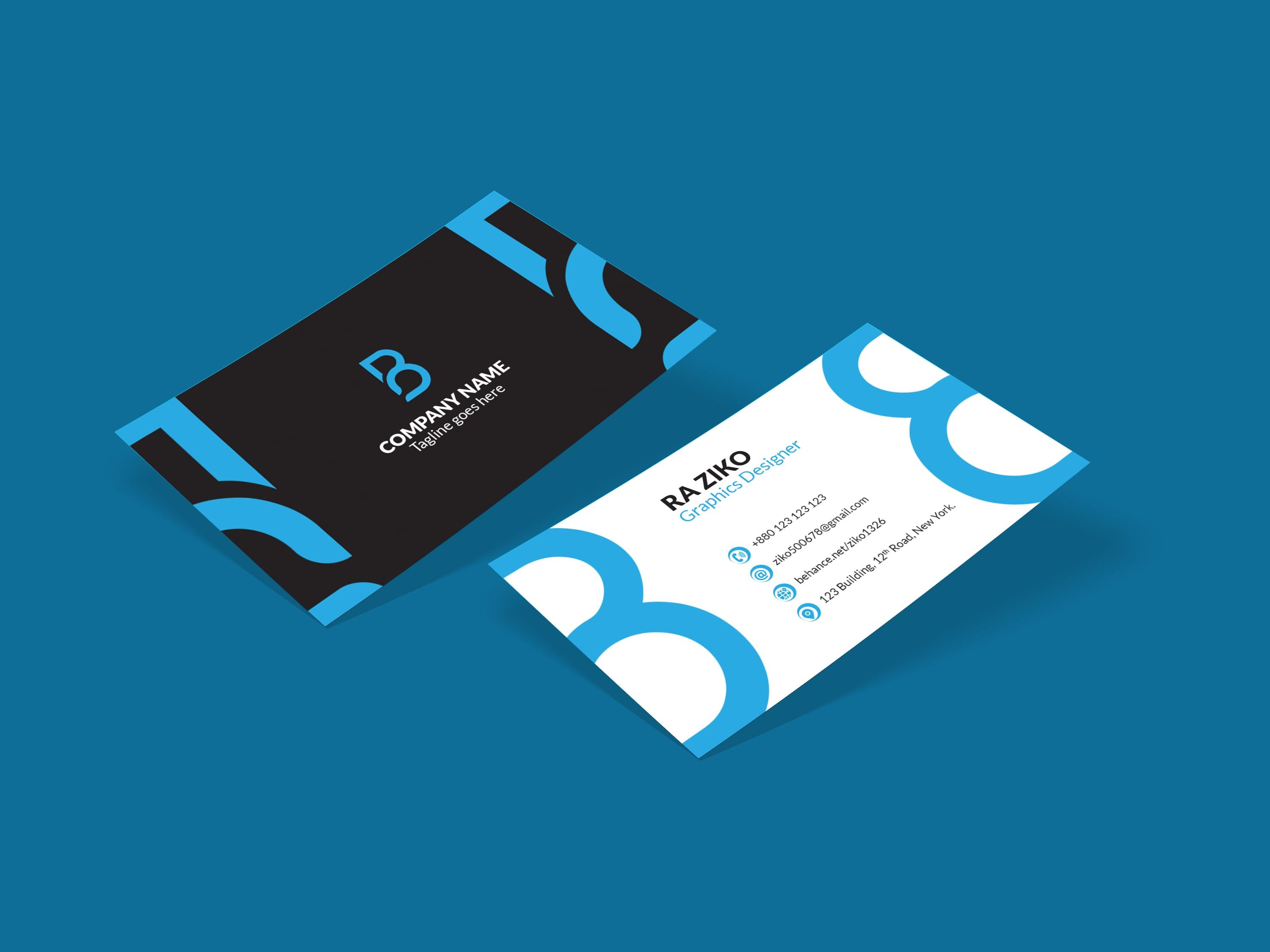 Design a professional double or one sided Business Card