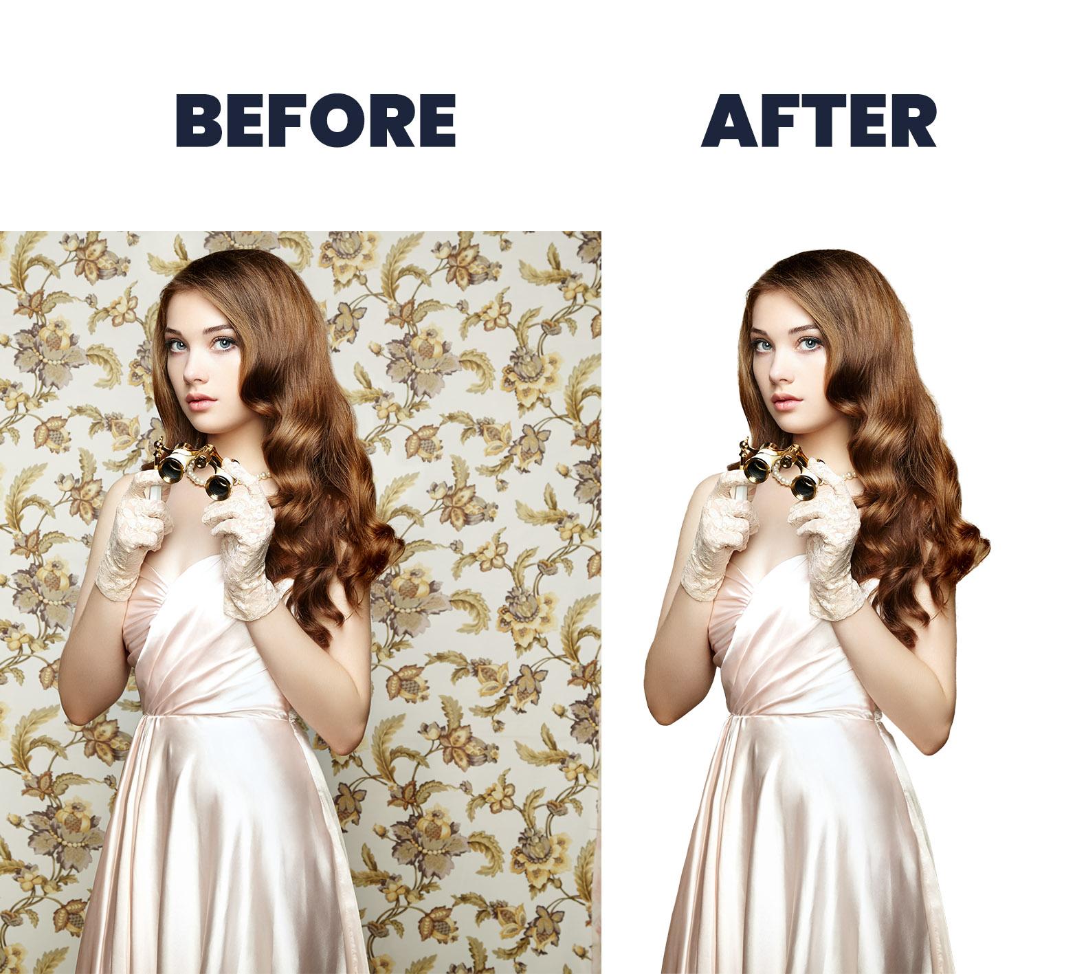 Remove background from your 2 photos