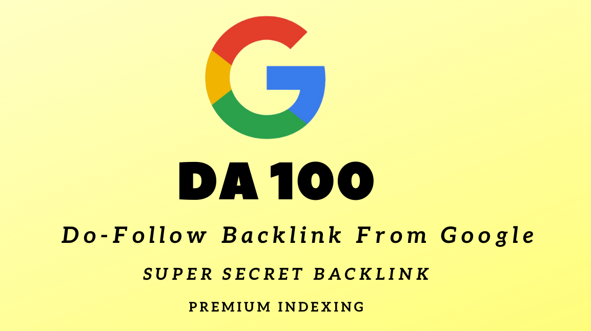 DA100 Dofollow Backlink From Google.com