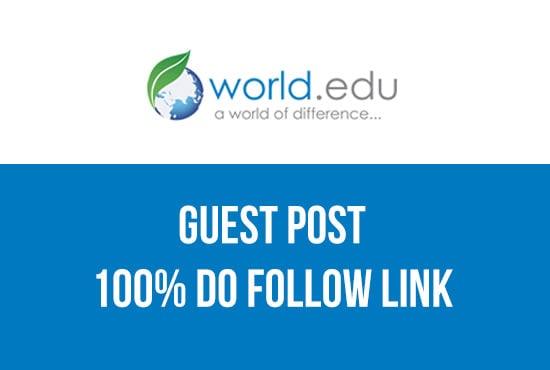 Publish a guest post on World EDU Blog - World.edu