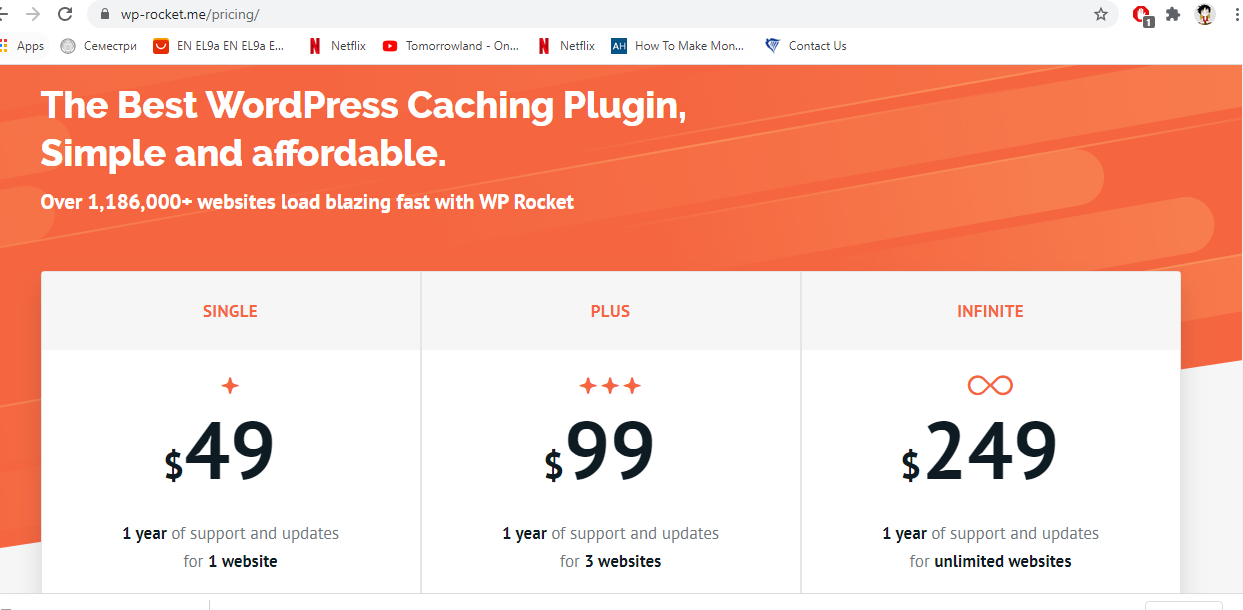 Wp Rocket Plugin for Wordpress with Infinte license