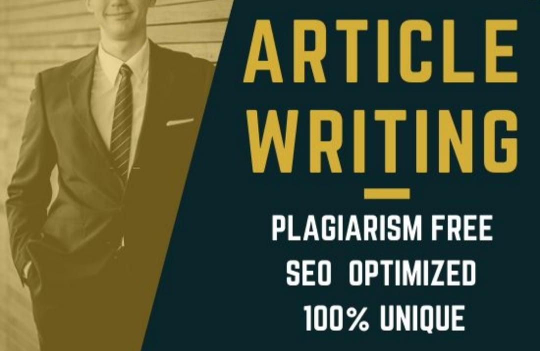 I will write 1000 words SEO focused blogs and article 