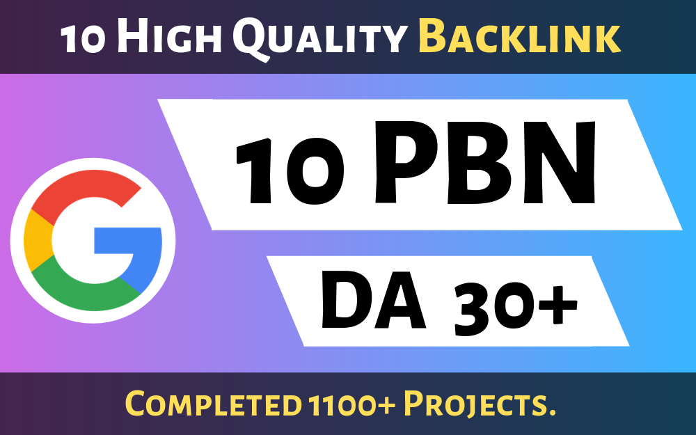  10 Powerful PBN High DA 30+ DOFOLLOW Backlinks