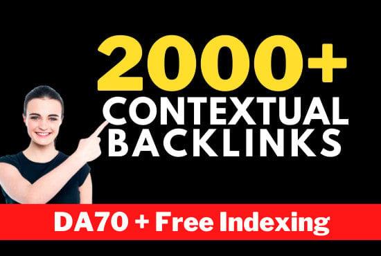 DA 70+ high quality dofollow backlinks, 1 URL and 10 Keywords maximum