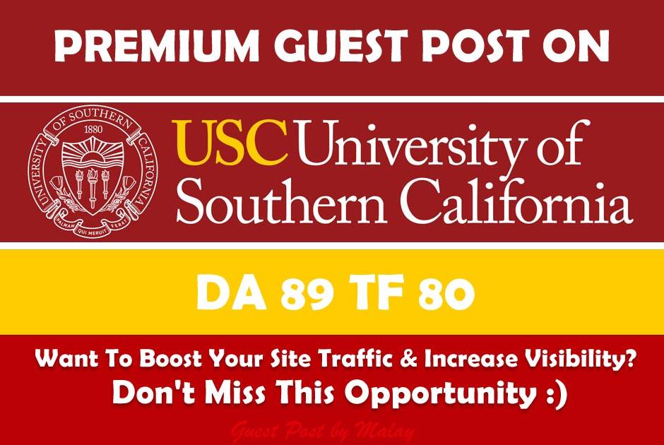 Publish guest post on university of southern california da91 Permanent Link 