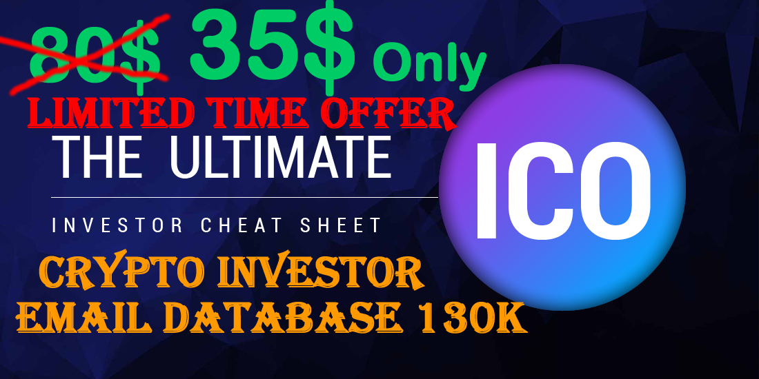 Ico Cryptocurrency Leads Blockchain List 130k Email