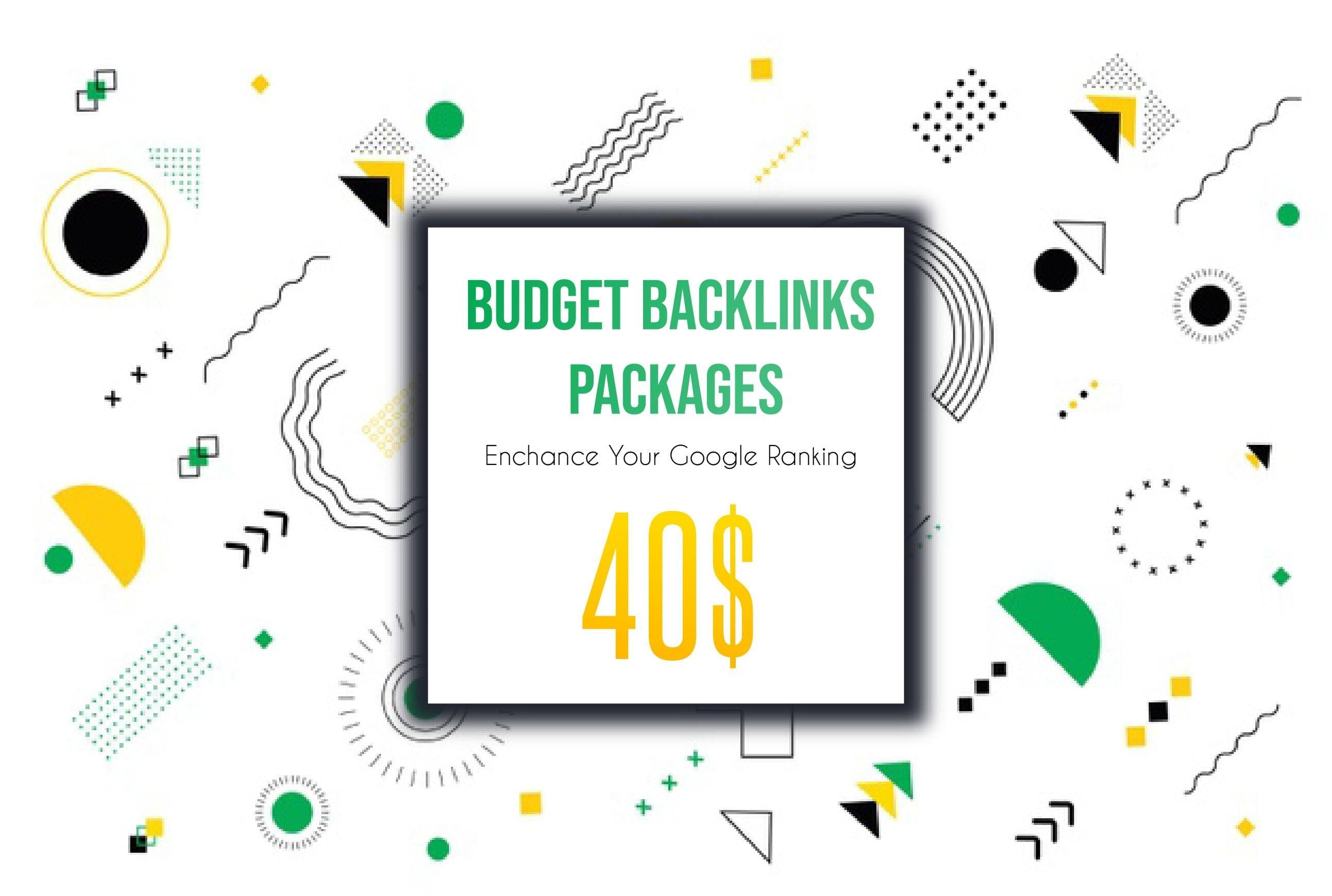 SEO BUDGET Backlinks Link Building Package