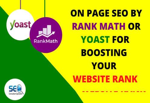 I will optimize your WordPress with rank math SEO