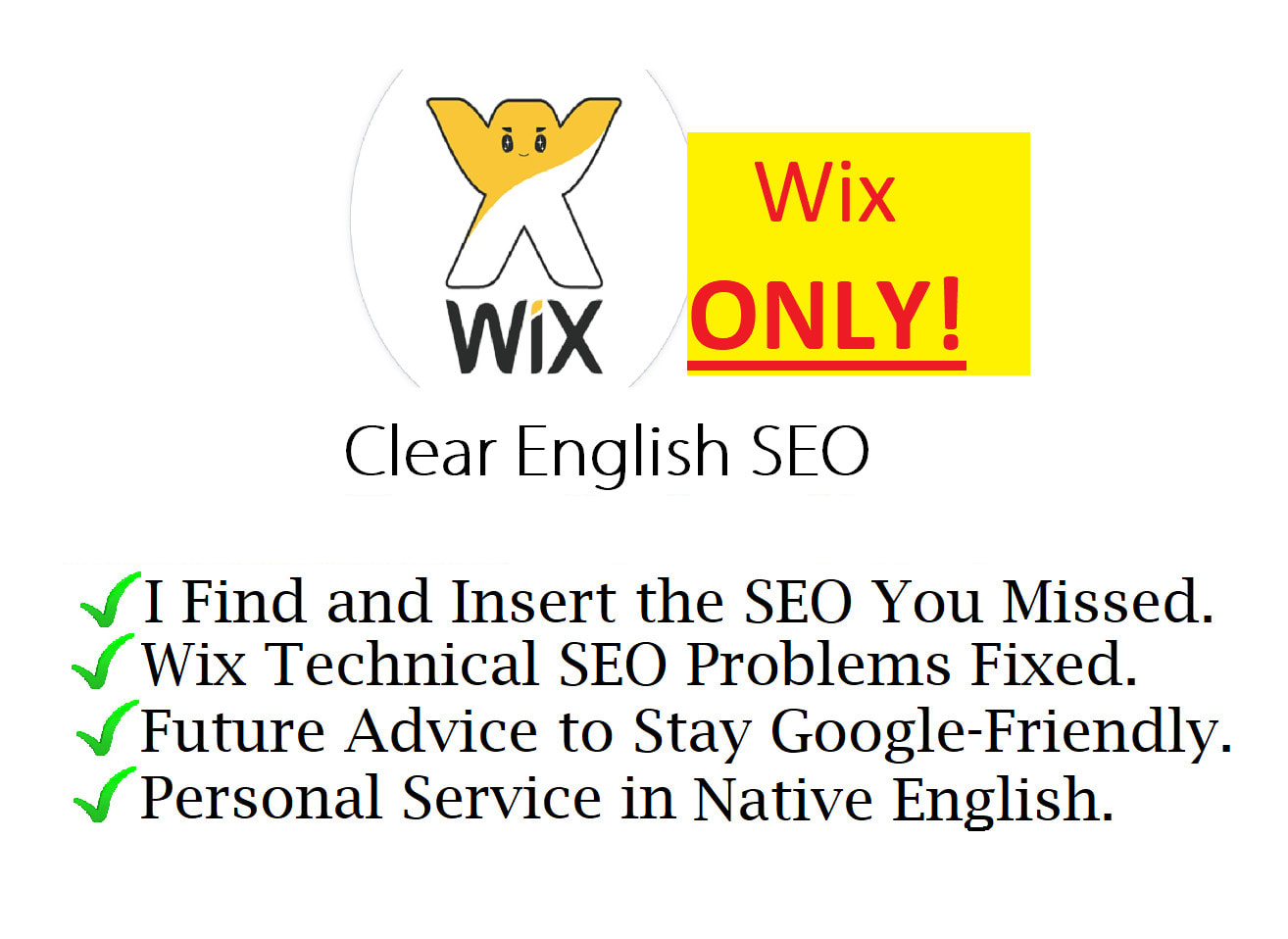 I will fix your wix SEO and advise you in plain english