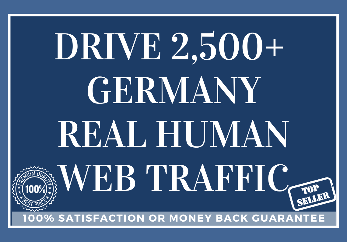 Drive 2,500 GERMANY Real Human Web Traffic