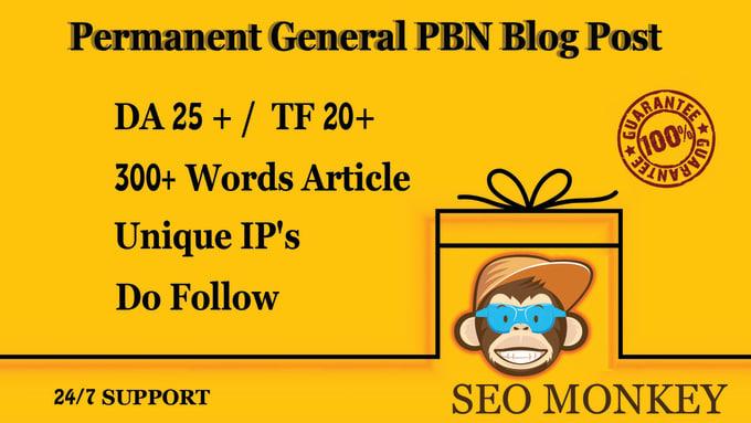 5 General High DA 30+ PBN Backlinks 