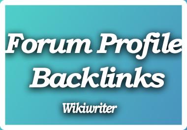 Create 500+ Forum Profile Backlinks with user credit for fast SEO Ranking Solution 
