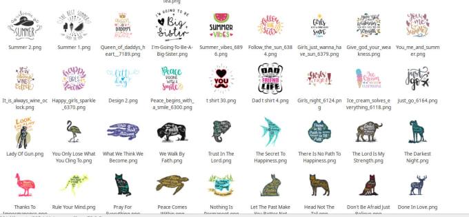 300 women's clothing niche designs in png format for Print On Demand (POD)