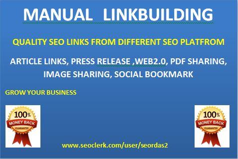 Manual create linkbuilding for your website