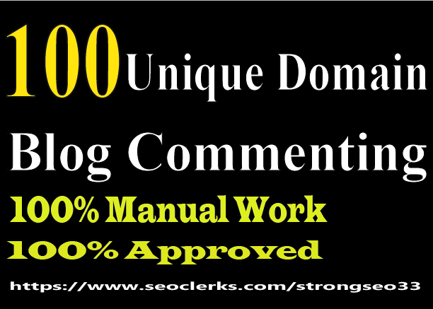  I will do 100 dofollow unique domain blog comment quality work 