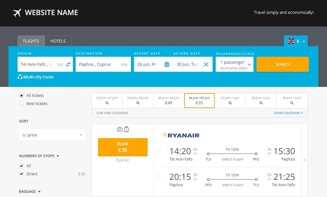 Start Your Own Travel Comparison Website - Installation, Domain and First Month of Hosting Included!