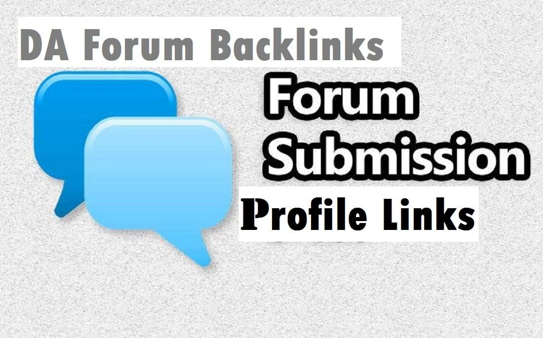 300 High Authority Forum Profile Trust Flow backlinks For your Forums