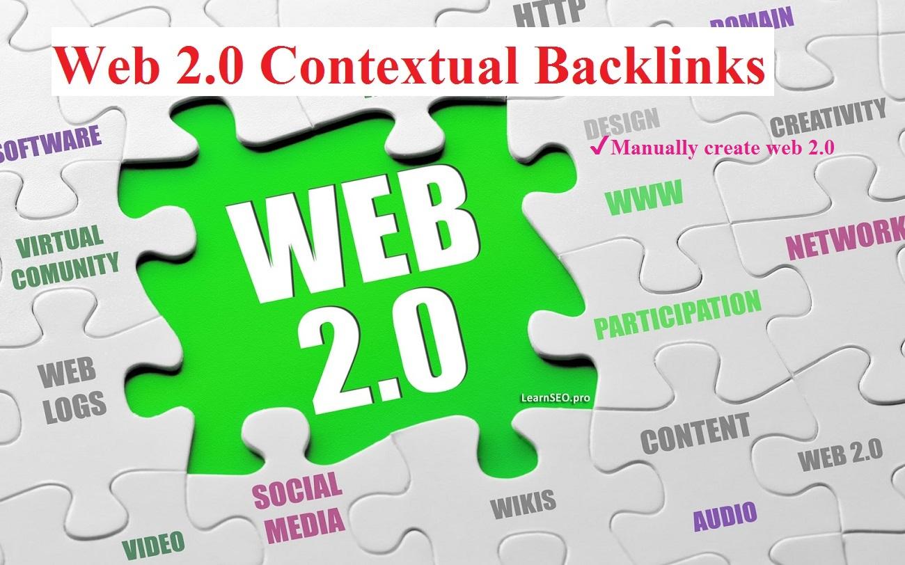 High Authority WEB 2.0 Properties Contextual Profile backlinks with login