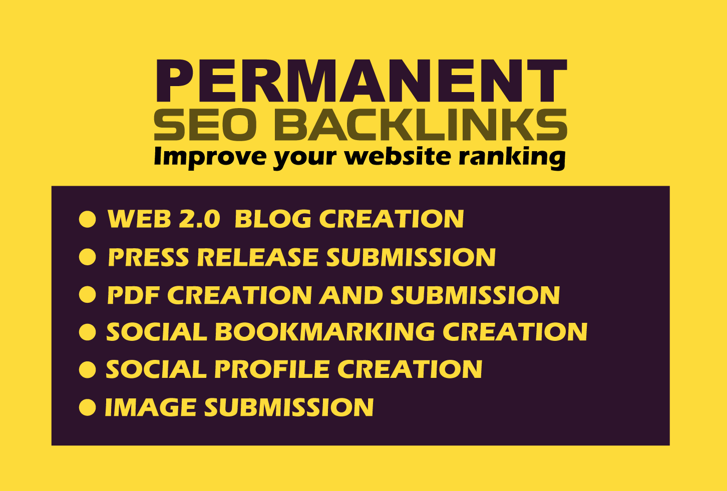 Permanent SEO backlinks with link building for high google ranking