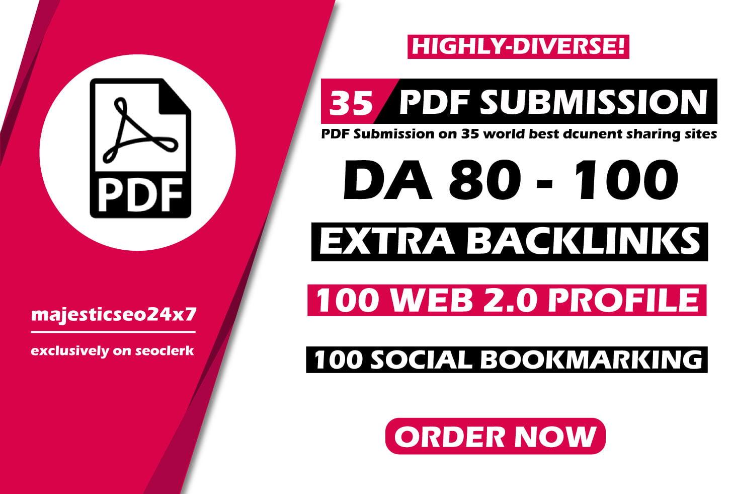 Manual PDF Creation & Submission service for ranking on google