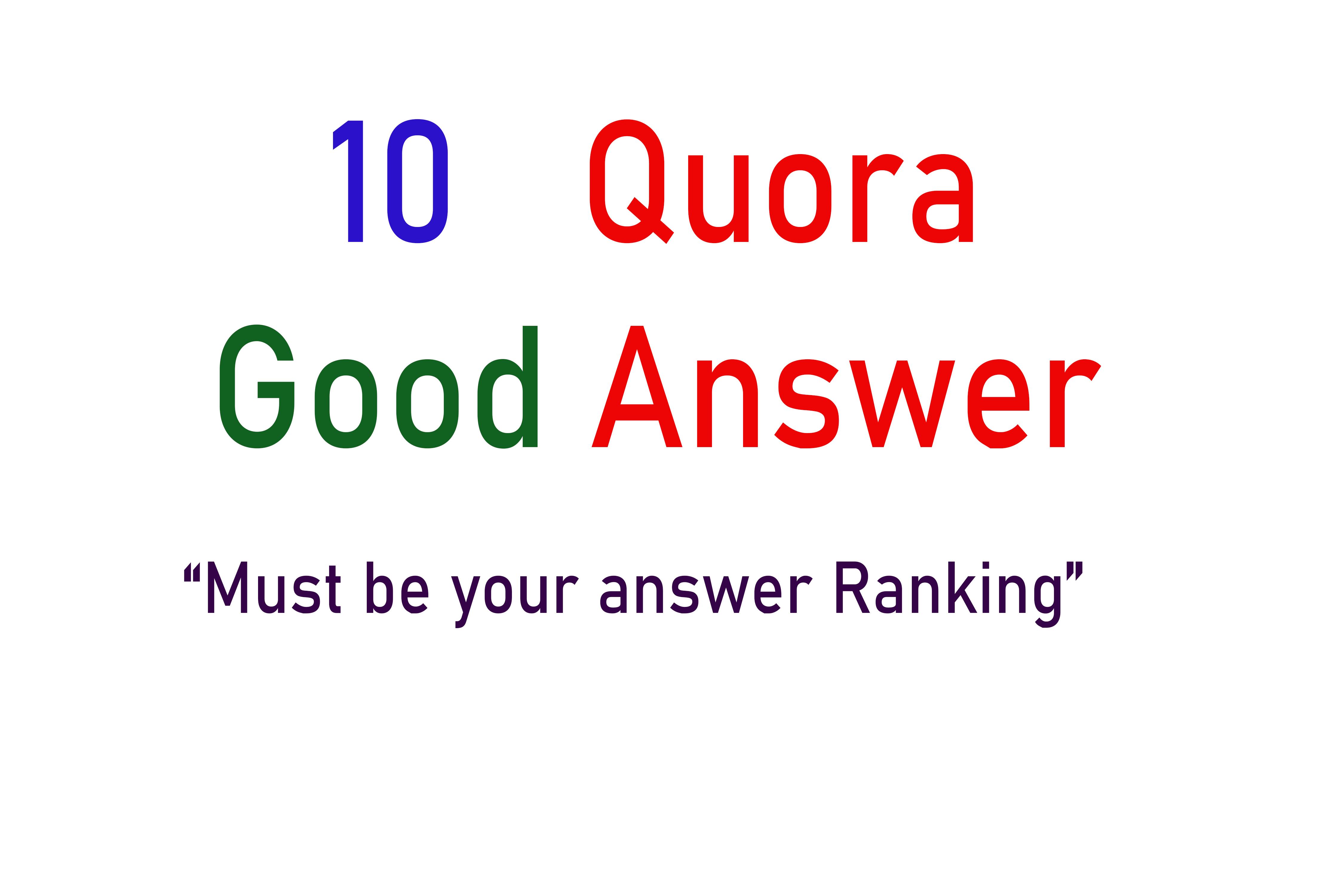 10 Quora Answer with contextual link