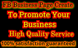 I will Create FB Business Page Or Fan Page