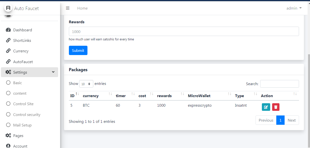 AutoFaucet Script Pay Via ExpressCrypto,walcrypto and faucetpay from hansal scropts