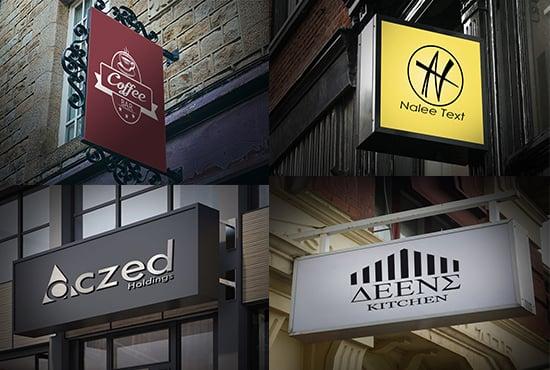  Make creative unique modern minimalist business logo design