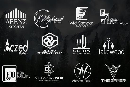  Make creative unique modern minimalist business logo design