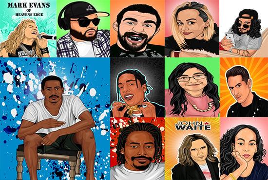 Make your picture into a cartoon portrait 