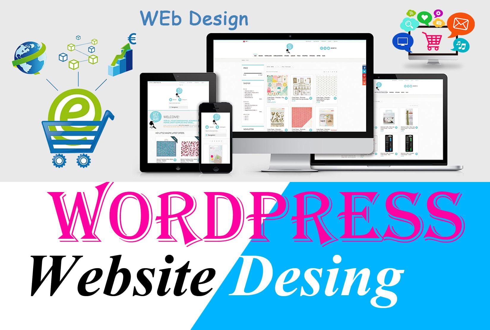 Design, develop, responsive, fast, SEO friendly wordpress website