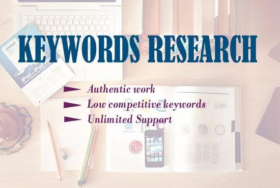 I can do effective 15 keywords research for your website