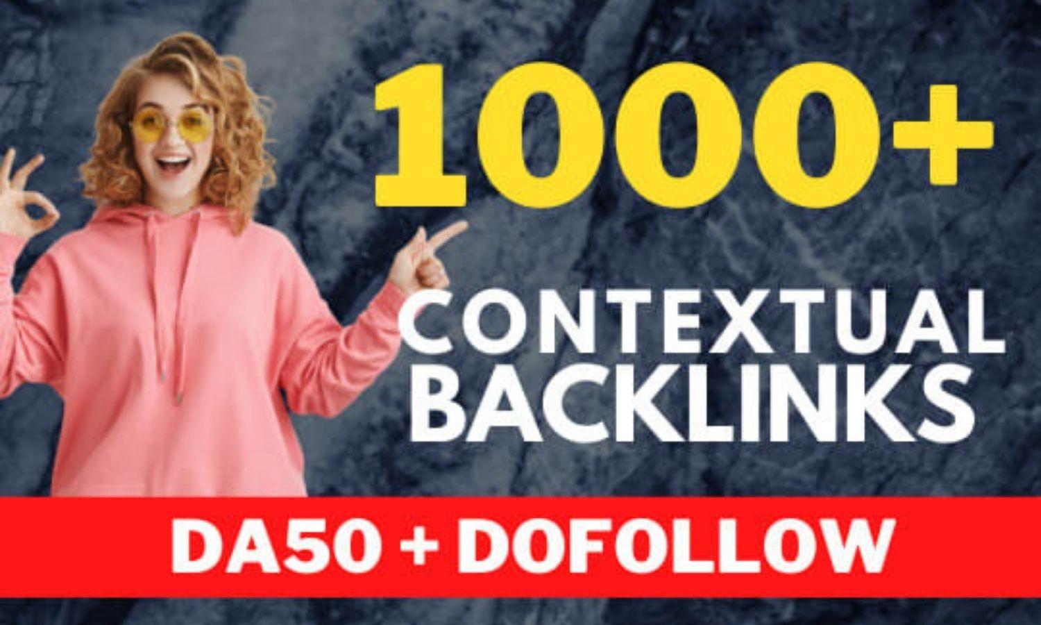 I will 500 high quality contextual seo dofollow backlinks service fast 