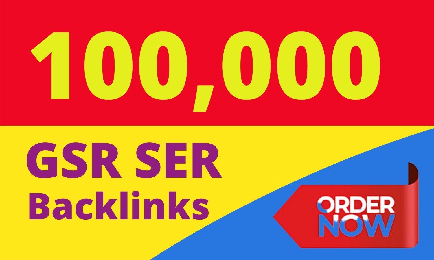 100,000 GSA SER SEO Website Ranking Backlinks fast service 