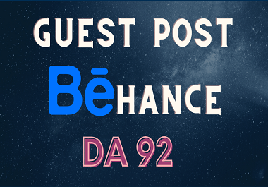 Write and Publish High Quality Guest Post On Behance DA 92 High Authority Website