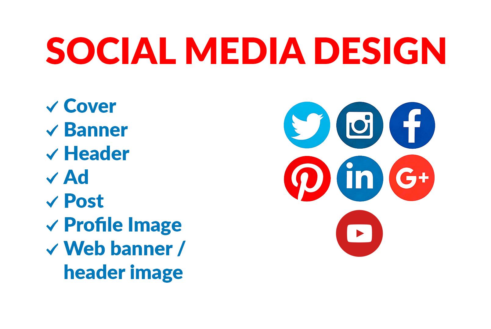 Design Professional Facebook, Web Banner, Instagram cover, Ad,post, Linkedin in 24 hour 