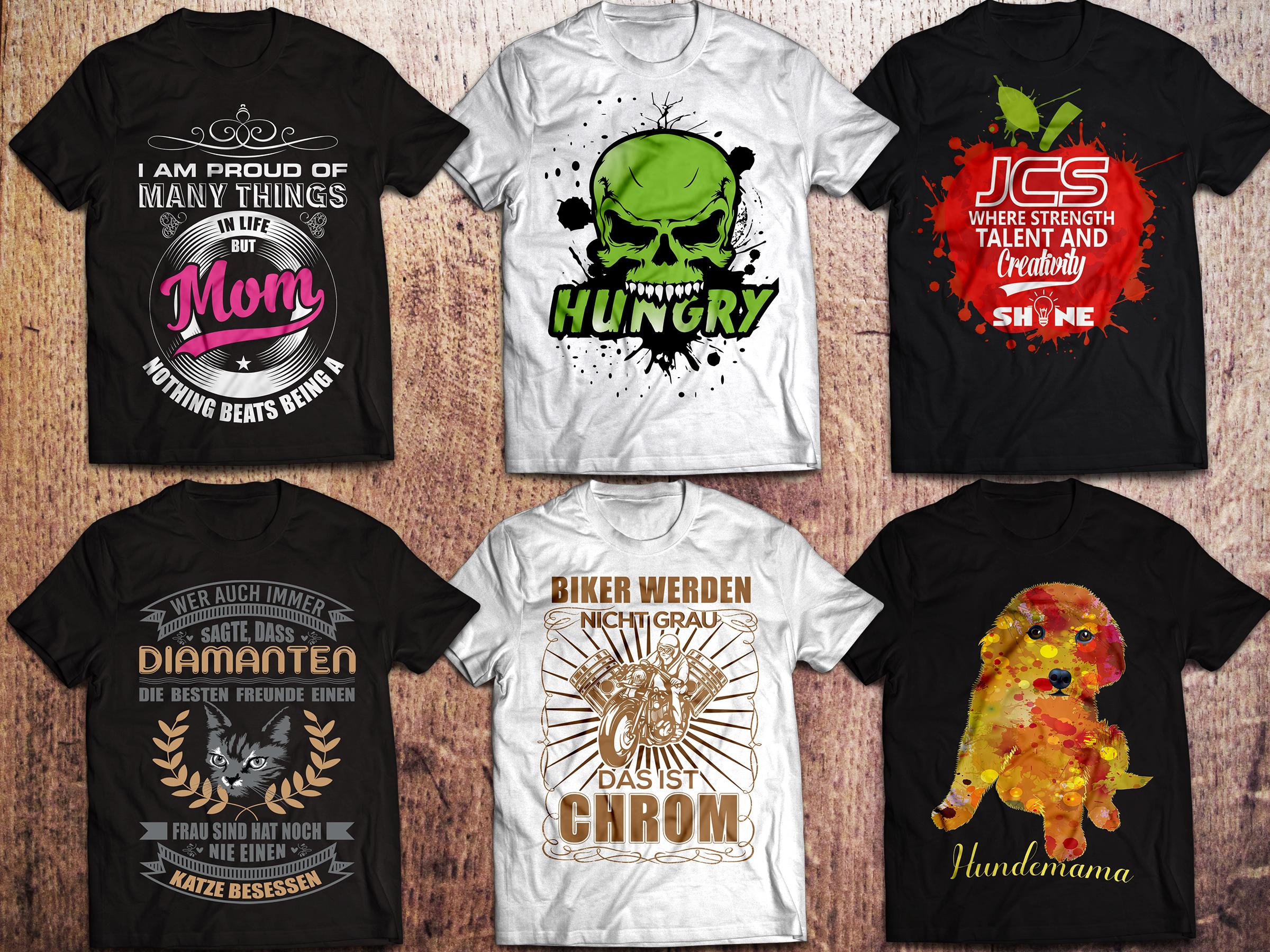 Buy 2 get 1 free Unique Amazing T-shirt Design with in 24hrs with Unlimited Revision