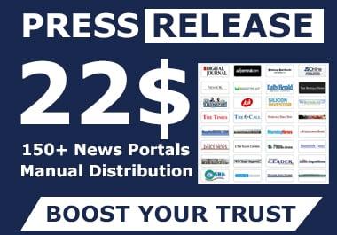 Press Release Distribution ON 150+ NEWS Websites Top Ranked NEWS Websites