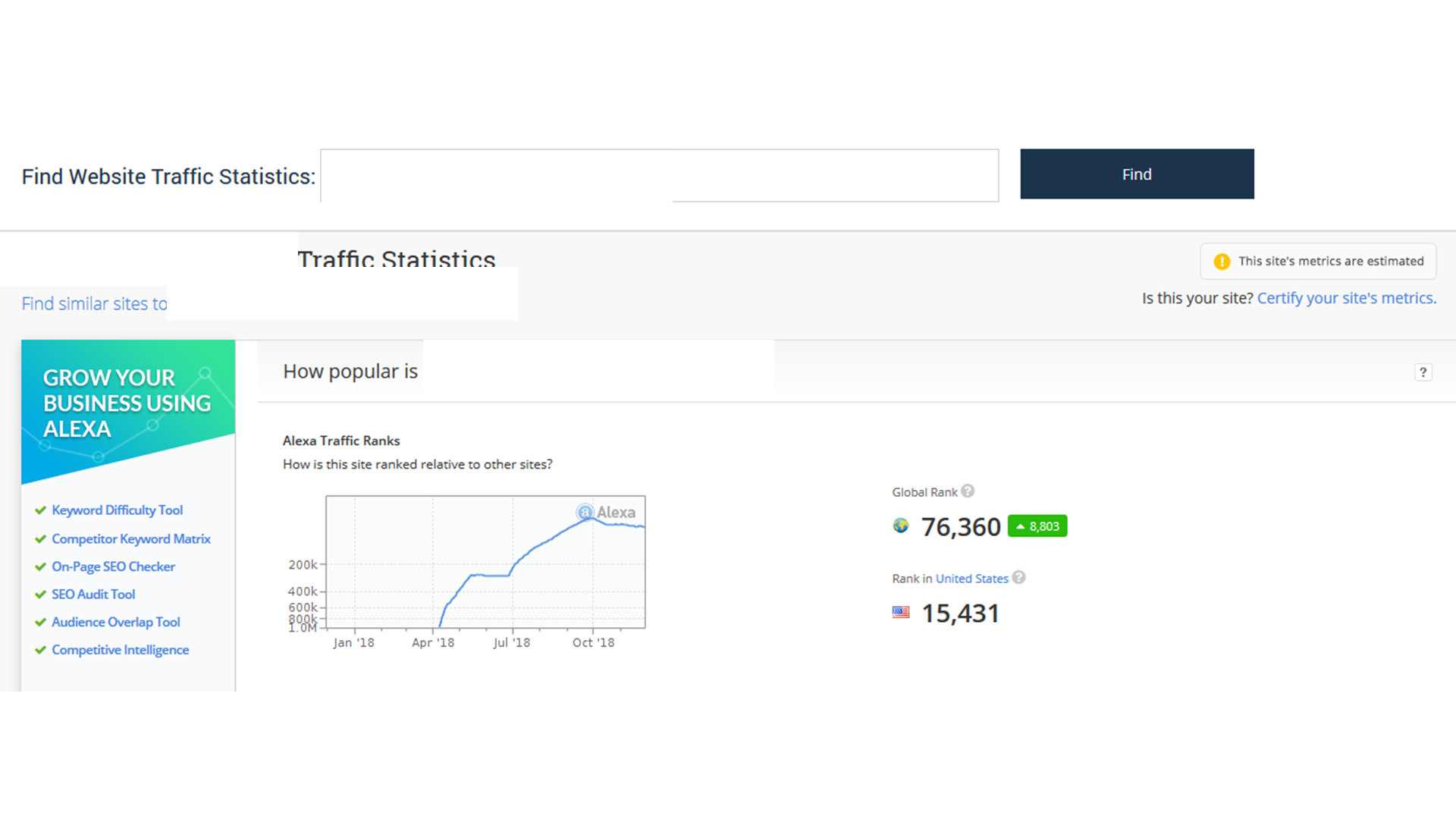 Increase USA alexa rank under 99k with web traffic