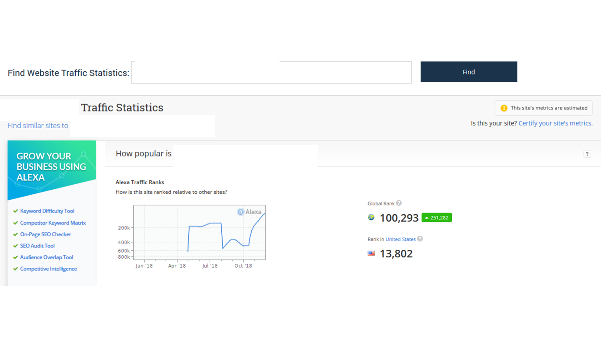 Increase USA alexa rank under 99k with web traffic