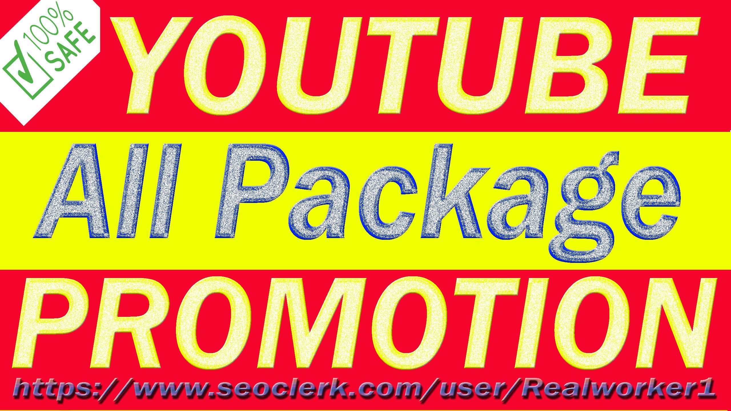  Real YouTube Video And Chanel Promotion Via Genuine Audience 