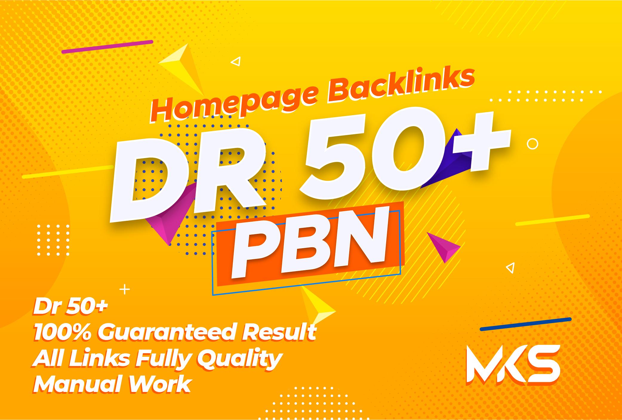 Create 5 PBNs DR 50 to 70+ Dofollow Homagepage Backlinks 