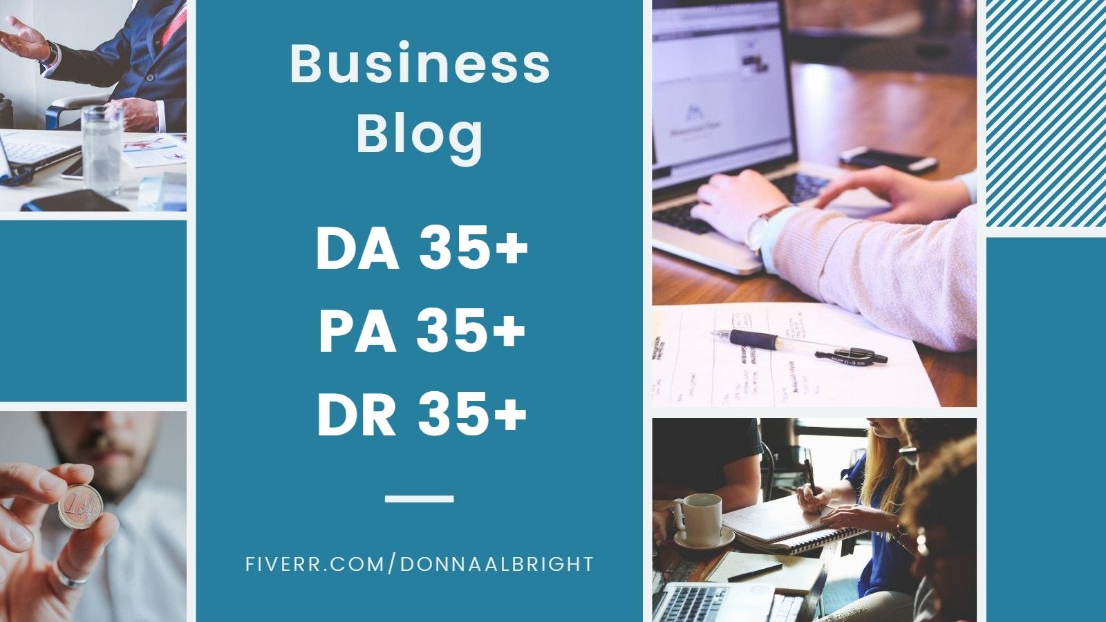 Guest Post on Business - Finance blog DA 40