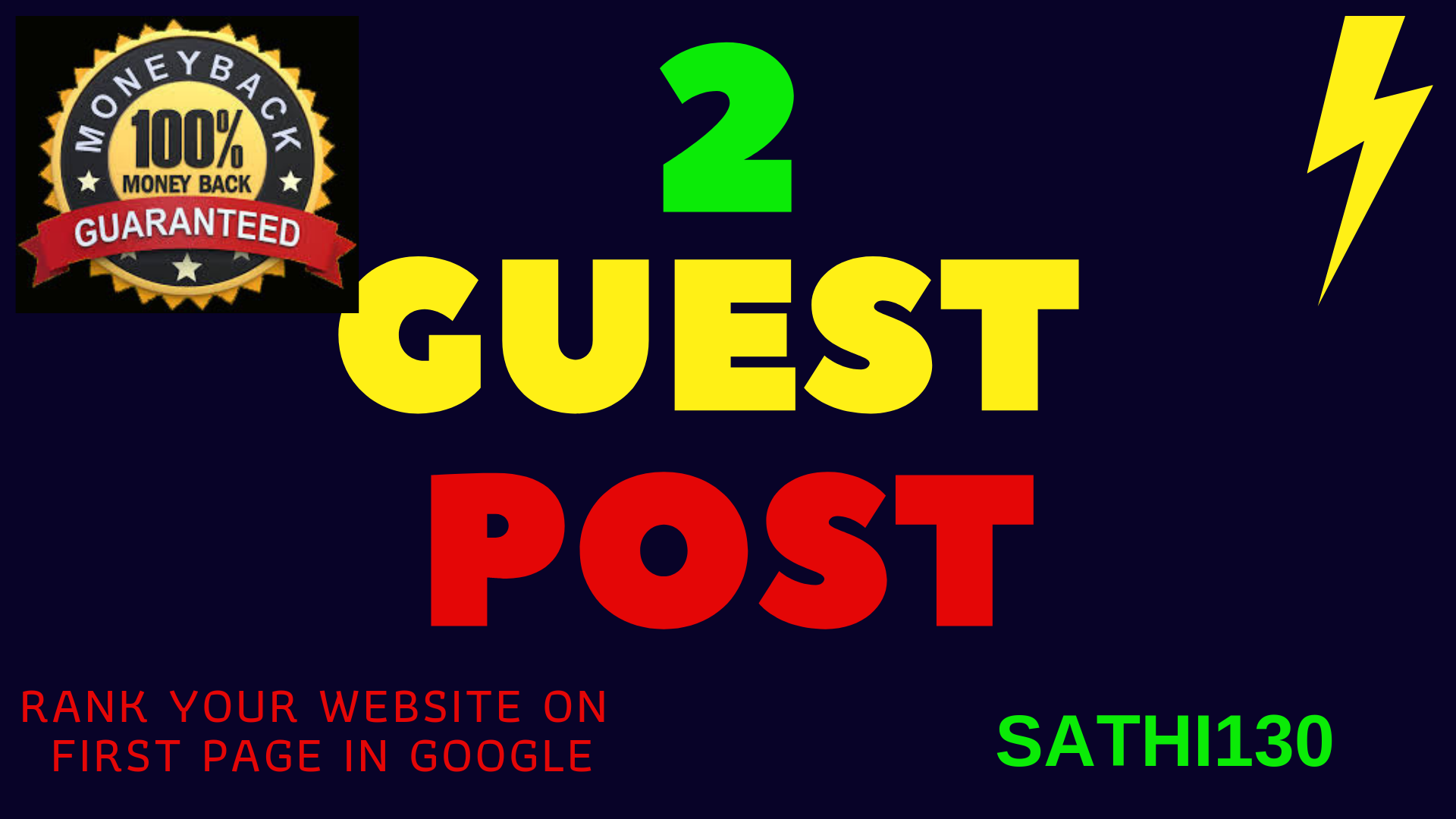 Write and publish your 2 guest posts to kinja behance in the most popular websites