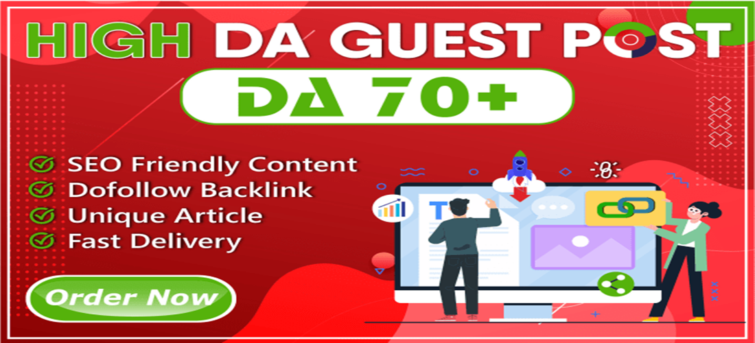 SEO guest post High DA (50 to 90) backlinks service
