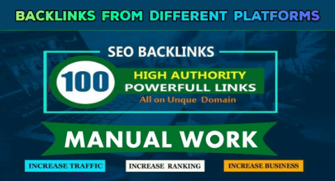 Create 100 unique domain seo backlinks on high PR sites