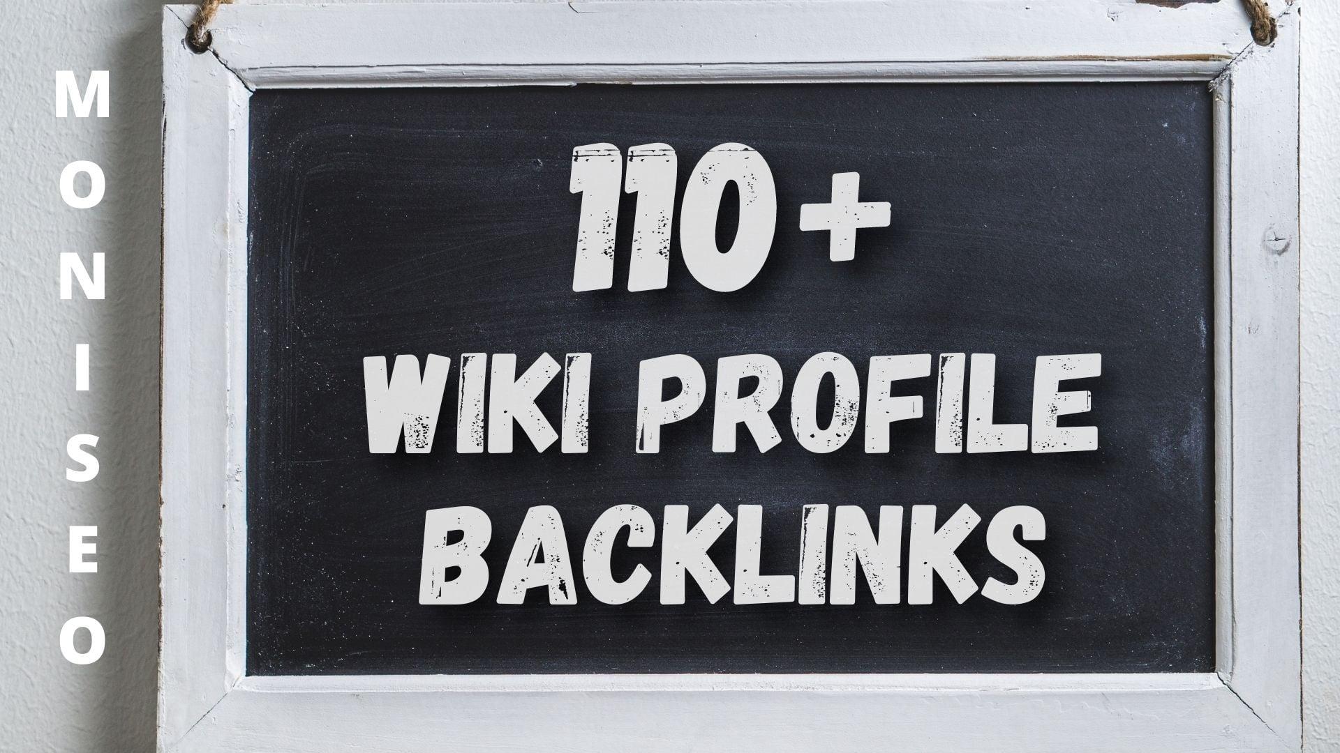 110+ Wiki Profile with Anchor text SEO Backlinks