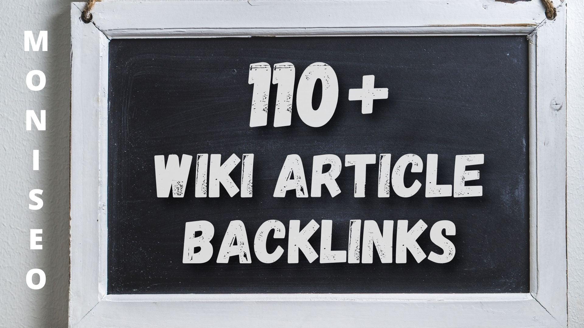 110+ Wiki Article Contextual SEO Backlinks with fresh content 